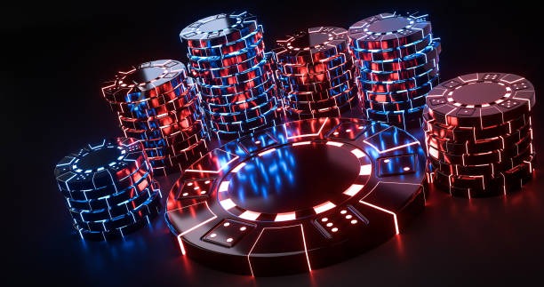 Poker table interface at coloktoto slot showing seat positions and chip stacks